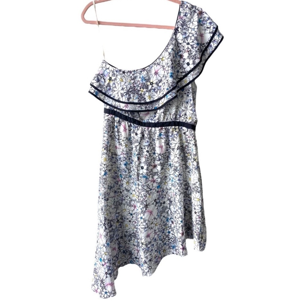 Likely Contour Daisy Dress One Shoulder Size 10 NWT Midi